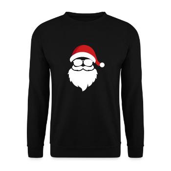 Santa - Unisex Pullover - Schwarz - Vorne - Alina (178cm) & Michal (187cm)