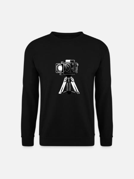 kamera auf stativ - Unisex Pullover - Schwarz
