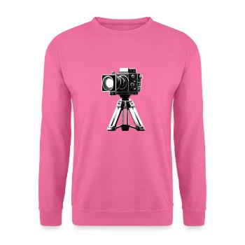 Appareil photo sur trépied - Sweat-shirt Unisexe - rose - Devant
