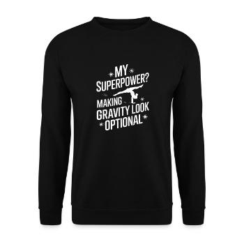 Turnen Turner Gymnastik - Unisex Pullover - Schwarz - Vorne - Alina (178cm) & Michal (187cm)