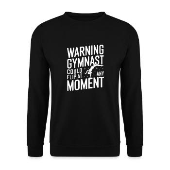 Turnen Turner Gymnastik - Unisex Pullover - Schwarz - Vorne - Alina (178cm) & Michal (187cm)