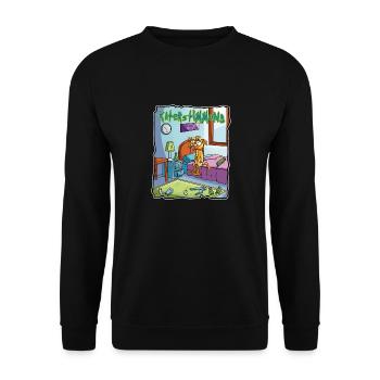 Katerstimmung - Unisex Pullover - Schwarz - Vorne - Alina (178cm) & Michal (187cm)