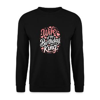 Frau Ehefrau Partnerin Familie Verheiratet - Unisex Pullover - Schwarz - Vorne - Alina (178cm) & Michal (187cm)