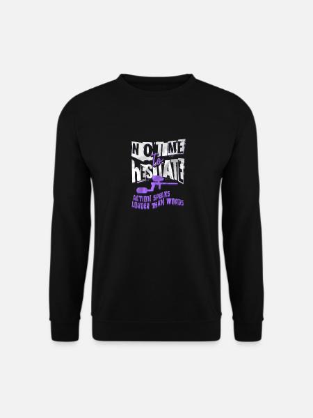 Keine Zeit zu zögern, Paintball spricht lauter - Unisex Pullover - Schwarz