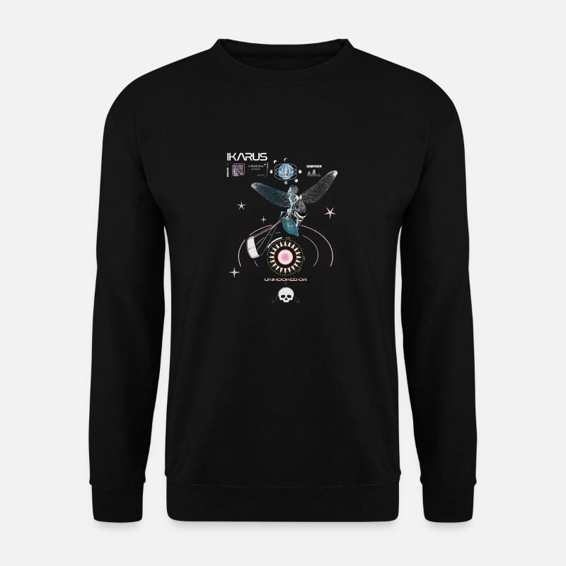 Kitesurfer Ikarus - Unisex Sweatshirt - black