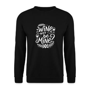 Le vin n’est pas à moi - Sweat-shirt Unisexe - noir - Devant - Alina (178cm) & Michal (187cm)