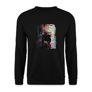 Résumé de moto - Sweat-shirt Unisexe - noir - Devant - Alina (178cm) & Michal (187cm)