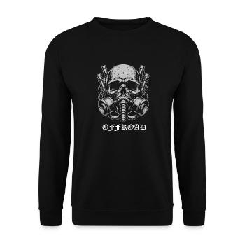 conception de crâne tout-terrain - Sweat-shirt Unisexe - noir - Devant - Alina (178cm) & Michal (187cm)