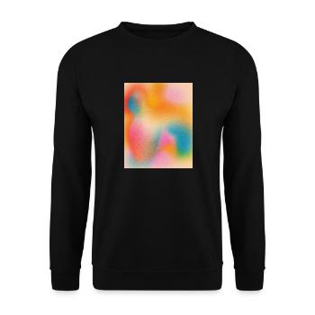 Blurred Color Rush - Unisex Pullover - Schwarz - Vorne - Alina (178cm) & Michal (187cm)