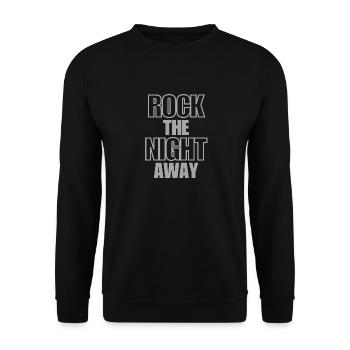 Rock The Night Away - Unisex Sweatshirt - black - Front - Alina (178cm) & Michal (187cm)