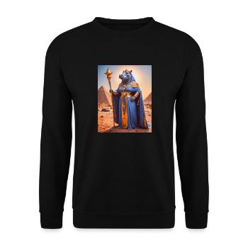 Ammit, monstrous beast, waiting by the scales of j - Unisex Sweatshirt - black - Front - Alina (178cm) & Michal (187cm)