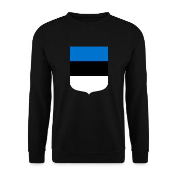 Estonia - Unisex Sweatshirt - black - Front - Alina (178cm) & Michal (187cm)