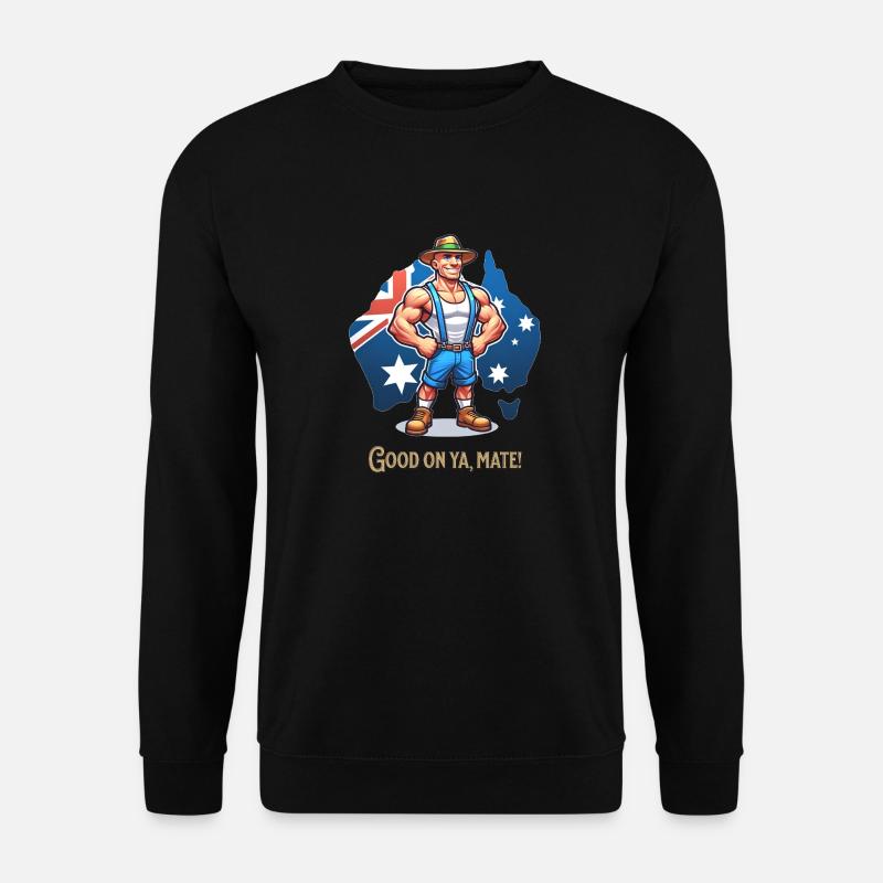 Australia Funny Design - Unisex Sweatshirt - black