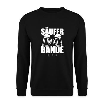 Säufer Bande - Unisex Pullover - Schwarz - Vorne - Alina (178cm) & Michal (187cm)