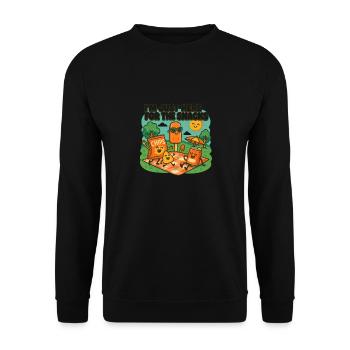 Je ne suis là que pour les collations - Sweat-shirt Unisexe - noir - Devant - Alina (178cm) & Michal (187cm)