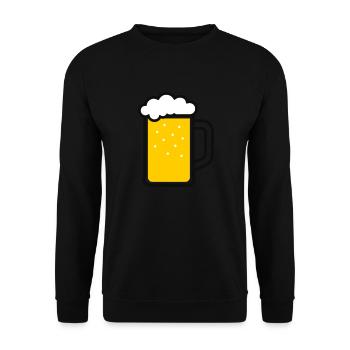 Bière - Sweat-shirt Unisexe - noir - Devant - Alina (178cm) & Michal (187cm)