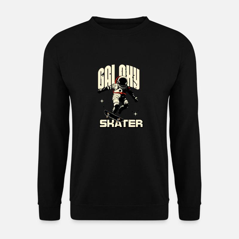 Galaxy Skater in Space - Unisex Sweatshirt - black