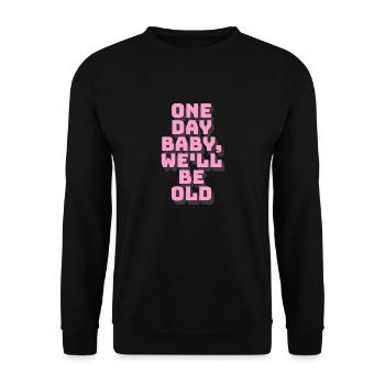 Motivational Poster - Unisex Pullover - Schwarz - Vorne - Alina (178cm) & Michal (187cm)