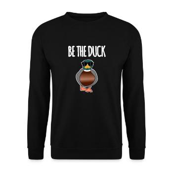 Soyez le canard - Sweat-shirt Unisexe - noir - Devant - Alina (178cm) & Michal (187cm)