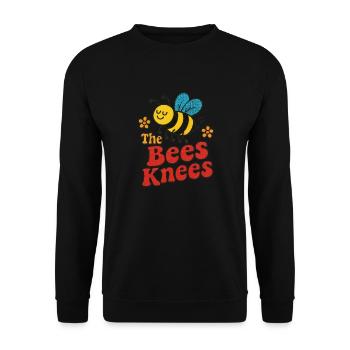 Die Knie der Biene – die süßesten von allen - Unisex Pullover - Schwarz - Vorne - Alina (178cm) & Michal (187cm)