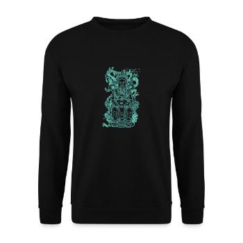 manière asiatique - Sweat-shirt Unisexe - noir - Devant - Alina (178cm) & Michal (187cm)