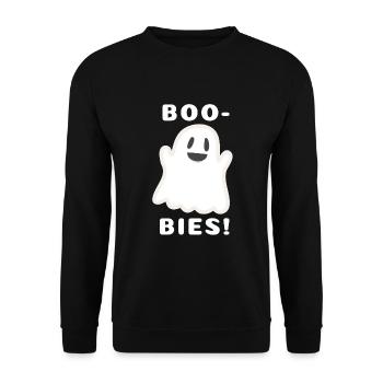 Fous! Conception drôle d'halloween fantôme - Sweat-shirt Unisexe - noir - Devant - Alina (178cm) & Michal (187cm)