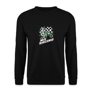 Supercross - Moto Cross - Motocross - Unisex Pullover - Schwarz - Vorne - Alina (178cm) & Michal (187cm)