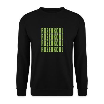 Rosenkohl Rosenkohl Rosenkohl Rosenkohl - Unisex Pullover - Schwarz - Vorne - Alina (178cm) & Michal (187cm)