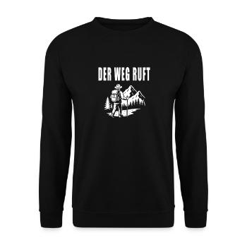 Der Weg Ruft - Unisex Pullover - Schwarz - Vorne - Alina (178cm) & Michal (187cm)