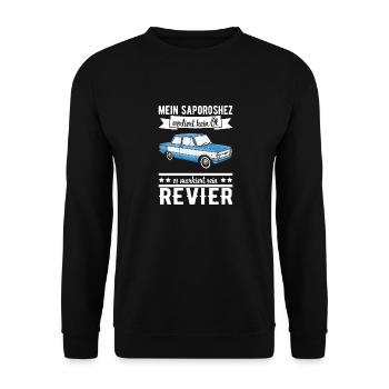 Zaporozhez SAS Russie URSS VAZ - Sweat-shirt Unisexe - noir - Devant - Alina (178cm) & Michal (187cm)