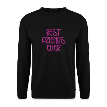 MEILLEURS AMIS DE TOUS LES TEMPS - Sweat-shirt Unisexe - noir - Devant - Alina (178cm) & Michal (187cm)