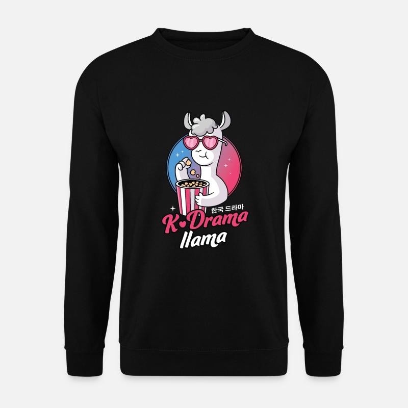 K-Drama Lama - Unisex Pullover - Schwarz