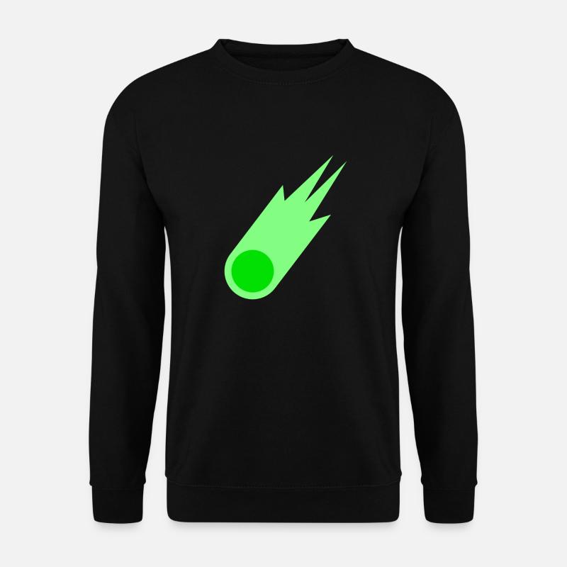 Green Comet Astronomy Astronomer Gift - Unisex Sweatshirt - black
