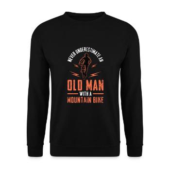 BMX Mountainbiking MTB Bike Kids Teenagers - Unisex Sweatshirt - black - Front - Alina (178cm) & Michal (187cm)