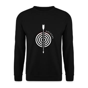 Chemise Archer Archer à l’arc - Sweat-shirt Unisexe - noir - Devant - Alina (178cm) & Michal (187cm)