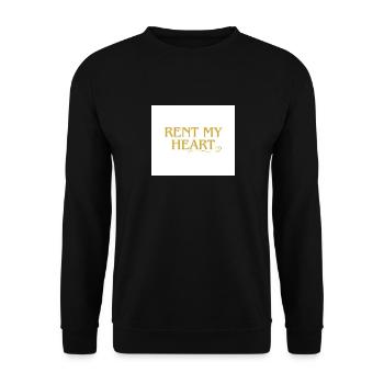 Louer mon cœur - Sweat-shirt Unisexe - noir - Devant - Alina (178cm) & Michal (187cm)