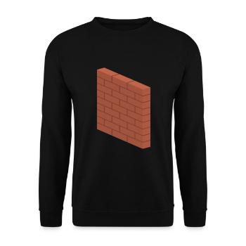 Brick Wall - Construction Masonry Building Mason - Unisex Sweatshirt - black - Front - Alina (178cm) & Michal (187cm)
