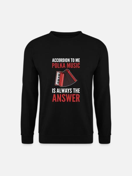 Accordéon - Sweat-shirt Unisexe - noir