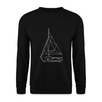 Voilier - Sweat-shirt Unisexe - noir - Devant - Alina (178cm) & Michal (187cm)