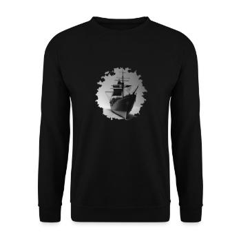 Ship - Unisex Sweatshirt - black - Front - Alina (178cm) & Michal (187cm)