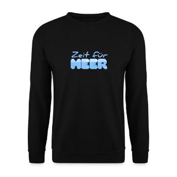 Zeit für MEER - Unisex Pullover - Schwarz - Vorne - Alina (178cm) & Michal (187cm)