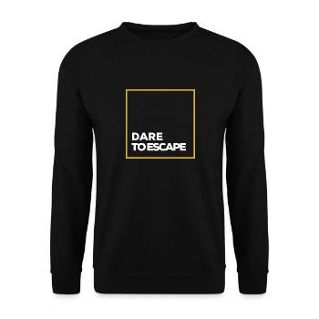 Dare to Escape - Unisex Pullover - Schwarz - Vorne - Alina (178cm) & Michal (187cm)