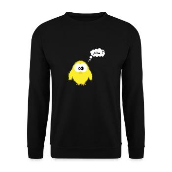 piou dev - Sweat-shirt Unisexe - noir - Devant - Alina (178cm) & Michal (187cm)