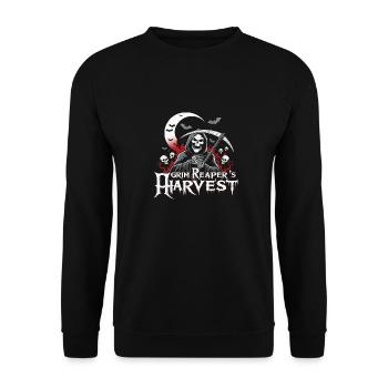 Harvest Grim Reaper - Unisex Sweatshirt - black - Front - Alina (178cm) & Michal (187cm)