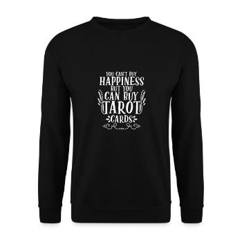 Vous ne pouvez pas acheter des cartes de tarot amusantes pour un - Sweat-shirt Unisexe - noir - Devant - Alina (178cm) & Michal (187cm)
