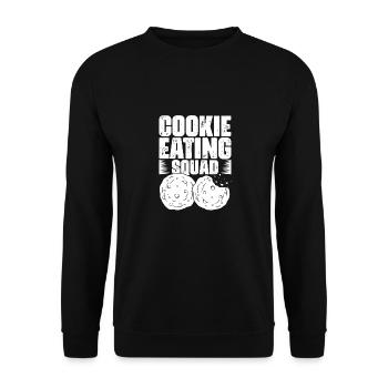 Cookie Eating Funny Baking Cookies Cookie Fans - Sweat-shirt Unisexe - noir - Devant - Alina (178cm) & Michal (187cm)