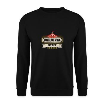 Carnival Staff Funny Circus Event Party For - Unisex Sweatshirt - black - Front - Alina (178cm) & Michal (187cm)