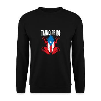 Taino Pride Awesome Puerto Rican Coqui A Puerto - Unisex Sweatshirt - black - Front - Alina (178cm) & Michal (187cm)
