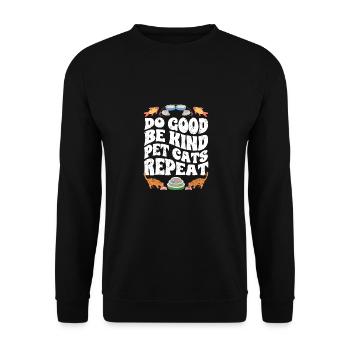 Awesome Do Good Be Kind Animal Rights Advocate - Sweat-shirt Unisexe - noir - Devant - Alina (178cm) & Michal (187cm)
