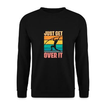 Il suffit de s’en remettre Retro Perchisme pour perche - Sweat-shirt Unisexe - noir - Devant - Alina (178cm) & Michal (187cm)